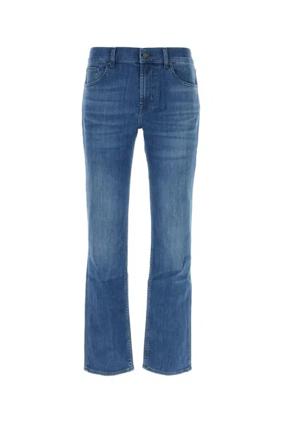 Seven For All Mankind Jeans-33 Nd  Male In Blue
