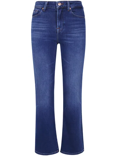 Seven For All Mankind Classic Flared Denim In Blue
