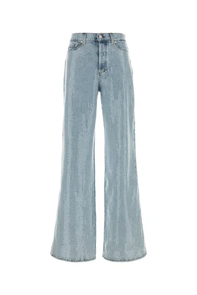Seven For All Mankind Stretch Denim Lotta Jeans In Blue