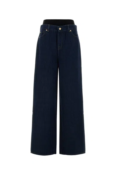 Seven For All Mankind Dark Blue Denim Slouchy Jeans