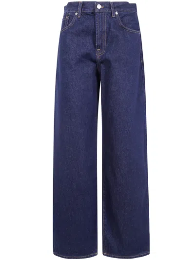 Seven For All Mankind Jeans Straight Leg "bonnie Curvilinear" In Blue