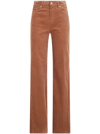 Seven For All Mankind Jeans Straight Leg "lotta Corduroy" In Brown