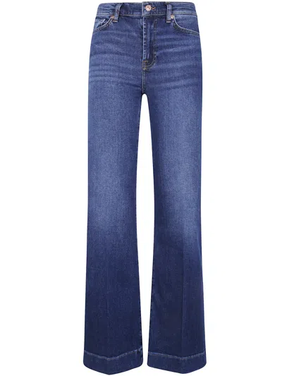Seven For All Mankind Jeans Straight Leg "modern Mojo" In Blue