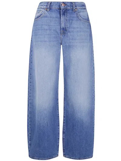 Seven For All Mankind Jeans Wide Leg "bonnie" In Blue