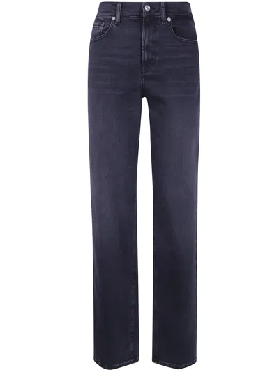 Seven For All Mankind Jeans Wide Leg "stovepipe" In Black