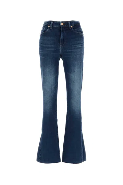 Seven For All Mankind Leggy Bootcut In Blue