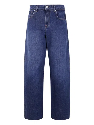 Seven For All Mankind Lotta Hilo Wide Leg By  In Blue