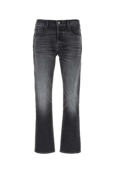Seven For All Mankind Black Stretch Denim Jeans