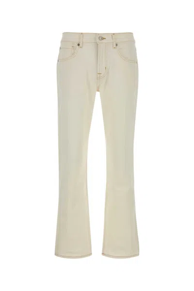 Seven For All Mankind White Stretch Denim Jeans