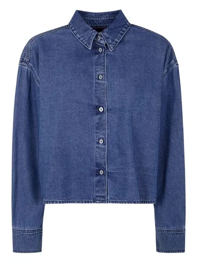 Seven For All Mankind Nina Cropped Shirt Hiro By