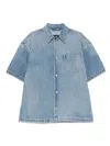 Seven For All Mankind Over Camp Mason Short Sleeves Shirt In Blue