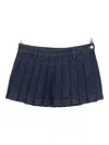 Seven For All Mankind "pleated" Mini Skirt In Blue