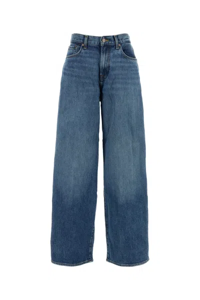 Seven For All Mankind Sam Baggy Jasper-28 Nd  Female In Blue