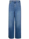 Seven For All Mankind "slouchy" Wide Leg Explorer Jeans In Blue
