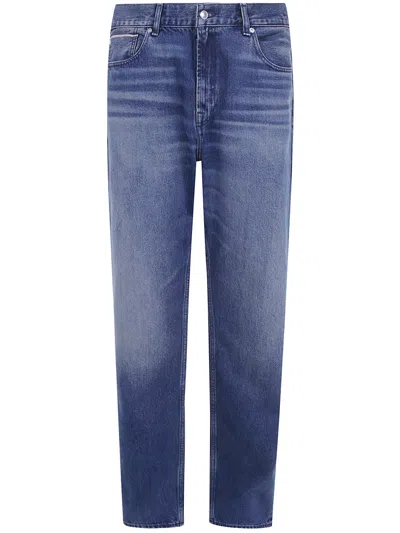 Seven For All Mankind Straight-leg Jeans "morden Straight" In Blue