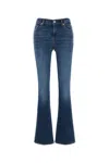 Seven For All Mankind Stretch Denim Bootcut Jeans In Blue