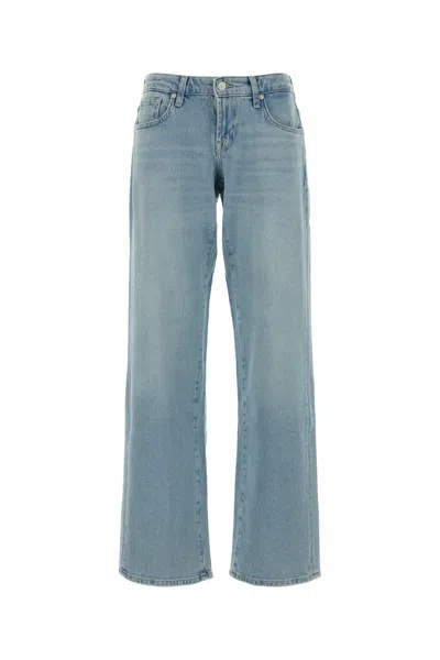 Seven For All Mankind Stretch Denim Jeans In Blue