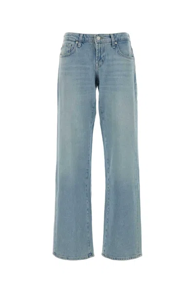 Seven For All Mankind Stretch Denim Jeans In Blue