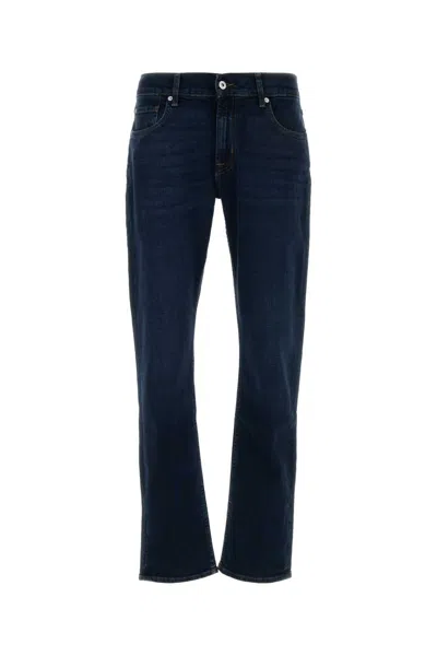 Seven For All Mankind Stretch Denim Jeans In Blue
