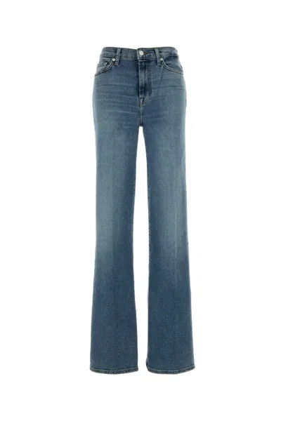 Seven For All Mankind Stretch Denim Modern Jeans In Blue