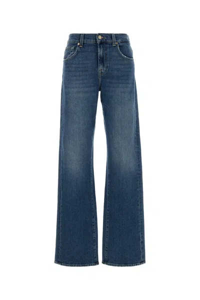 Seven For All Mankind Stretch Denim Tess Jeans In Blue