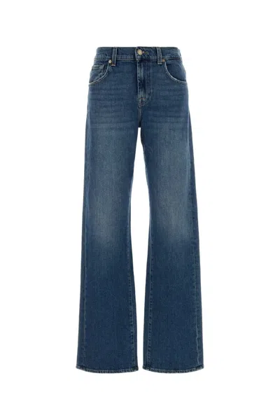 Seven For All Mankind Stretch Denim Tess Jeans In Blue