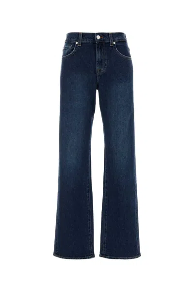 Seven For All Mankind Stretch Denim Tess Jeans In Blue