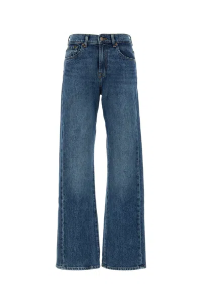 Seven For All Mankind Tess Trouser Jasper-28 Nd  Female In Blue