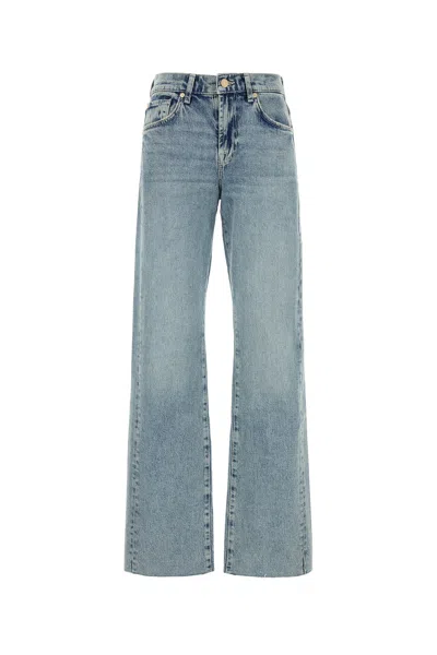Seven For All Mankind Tess Trouser Serenade With Raw Cut-30 Nd  Female In Blue