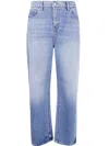 Seven For All Mankind Wide Leg Mason Jeans In Blue
