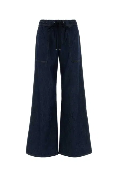 Seven For All Mankind Blue Stretch Denim Utility Jeans