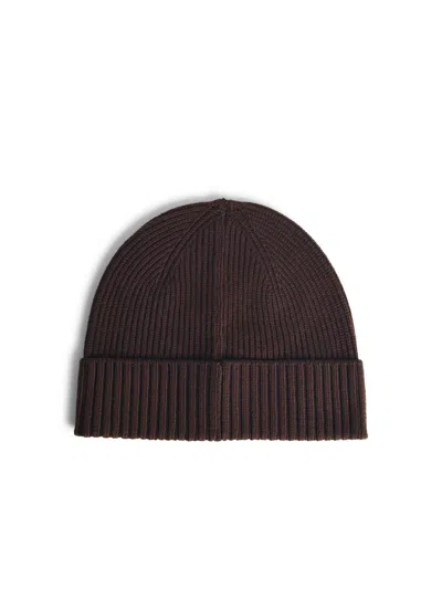 Seven Gauge Brown Wool Beanie