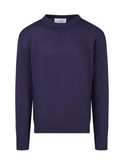Seven Gauge Cashmere Knit Sweater - Soft And Cozy In Blu