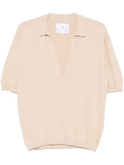 Seven Gauge Cotton T-shirt In Beige