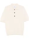 Seven Gauge Crepe Polo Shirt In Neutrals
