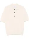 Seven Gauge Crepe Polo Shirt In Neutrals