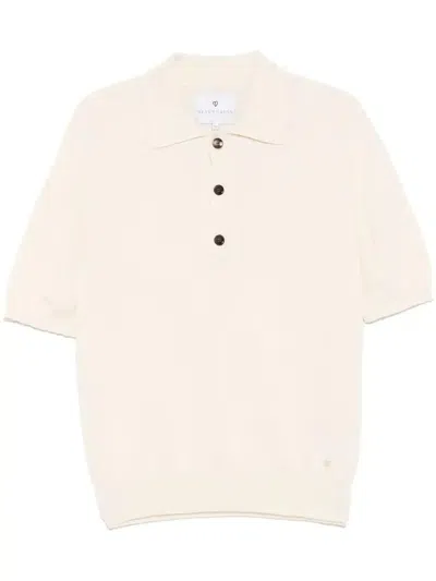 Seven Gauge Crepe Polo Shirt In Multicolor