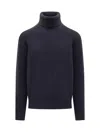 Seven Gauge Merino Sweater In Blue