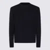 Seven Gauge Dark Blue Wool Knitwear In Blue