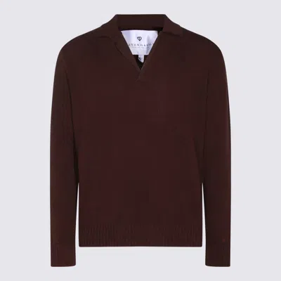 Seven Gauge Dark Brown Wool Knitwear