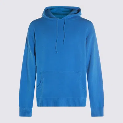 Seven Gauge Light Blue Wool Knitwear