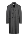 Seven Gauge Man Coat Grey Size 4 Wool, Cashmere In Gray