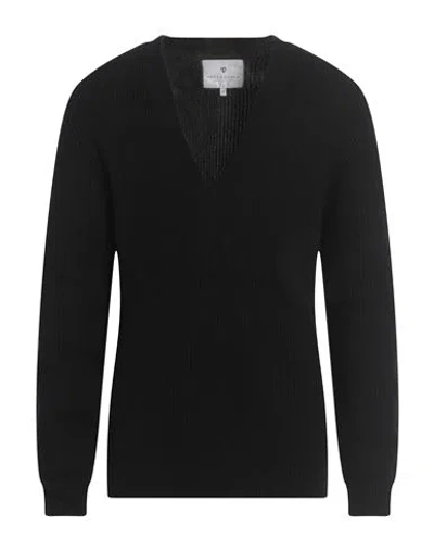 Seven Gauge Man Sweater Black Size 2 Wool