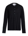 Seven Gauge Man Sweater Black Size 5 Wool, Silk