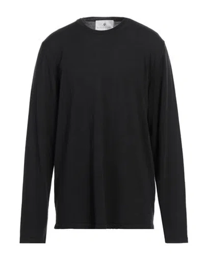 Seven Gauge Man Sweater Black Size 6 Wool, Silk