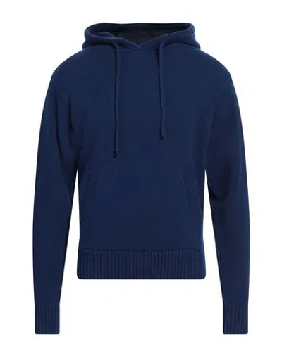 Seven Gauge Man Sweater Blue Size 2 Wool