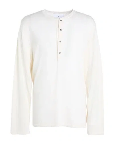 Seven Gauge Man Sweater Cream Size 4 Wool, Silk In White