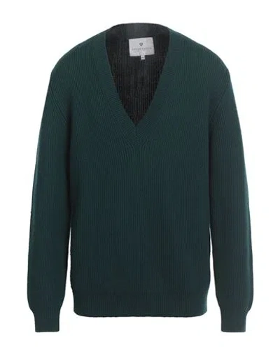Seven Gauge Man Sweater Dark Green Size 3 Wool