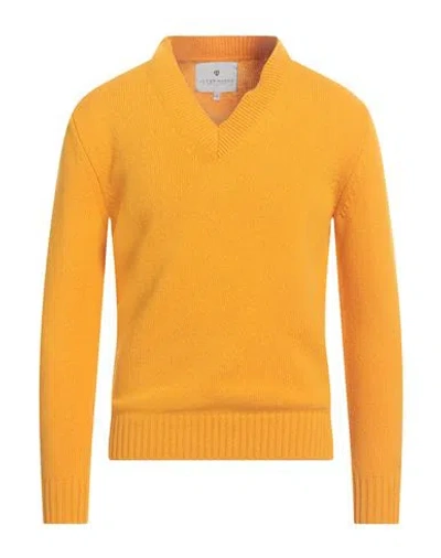 Seven Gauge Man Sweater Marigold Size 1 Wool