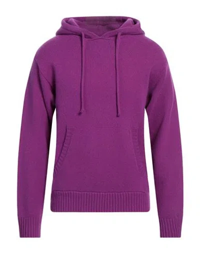 Seven Gauge Man Sweater Purple Size 3 Wool